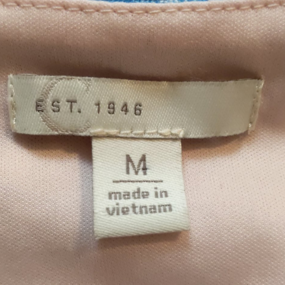 Est. 1946 Blue And Peach Colored Dress, Size M - Picture 6 of 7